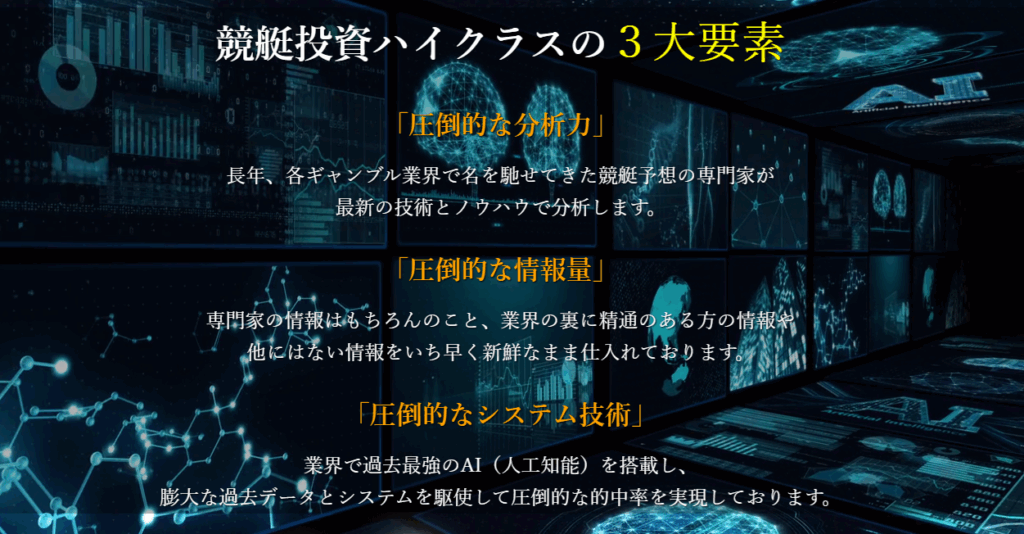 競艇ハイクラスの特徴