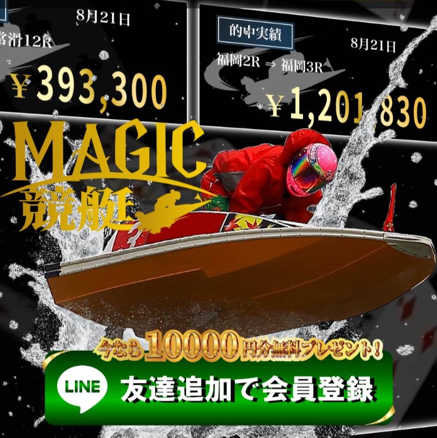 Magic競艇（マジック競艇）の競艇予想は当たらない？口コミ評判や無料予想の検証を公開！