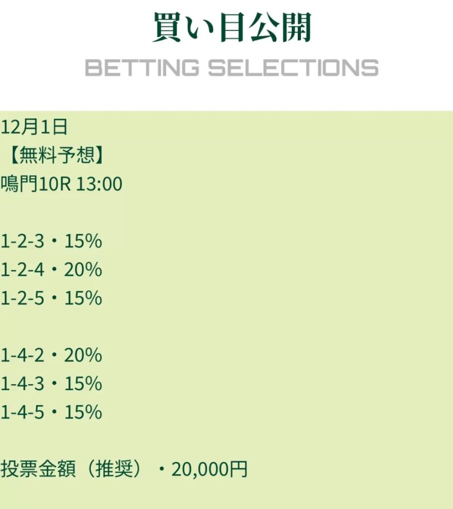 競艇ステディの無料予想買い目