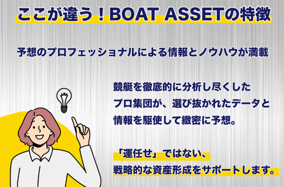 ボートアセットの特徴