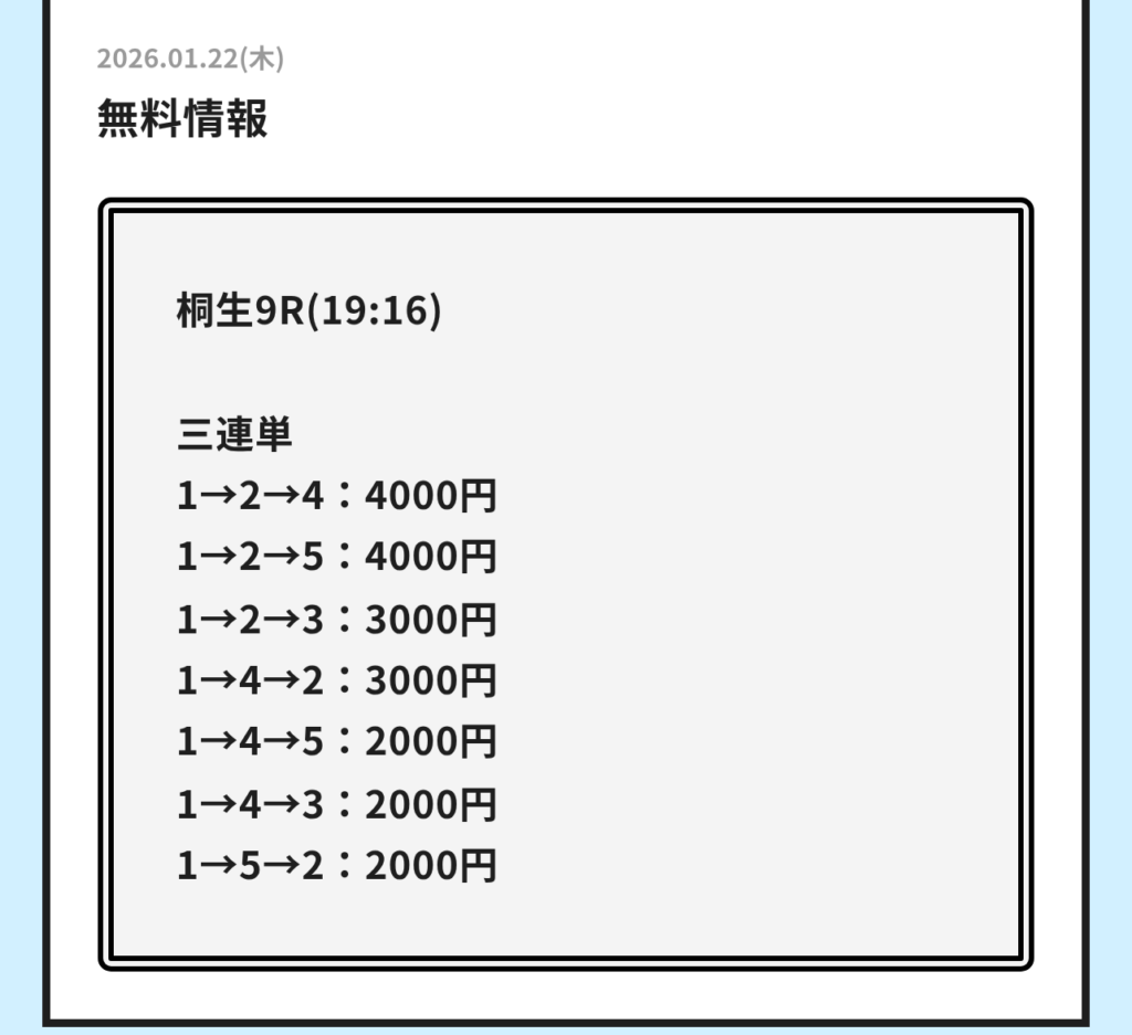 競艇トライアングルの無料予想買い目